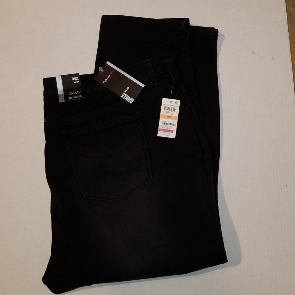 Style and Co mid rise ankle jeans 24W NWT